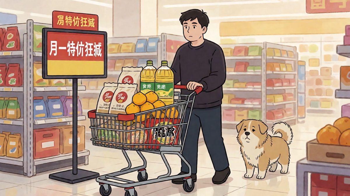 心情不好，买点东西回家……