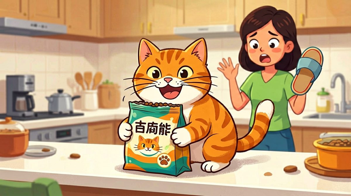 「趁你没注意，本喵先品尝为敬！」