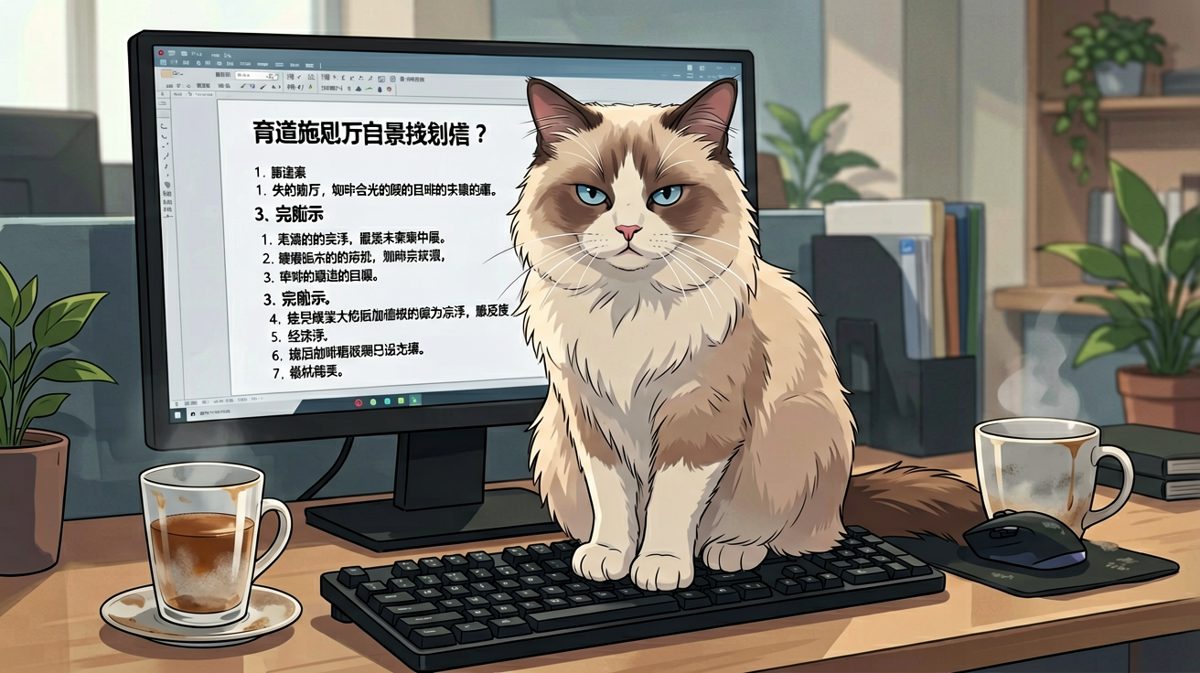 「想让我让位？可以，先发一份小鱼干合同看看。」