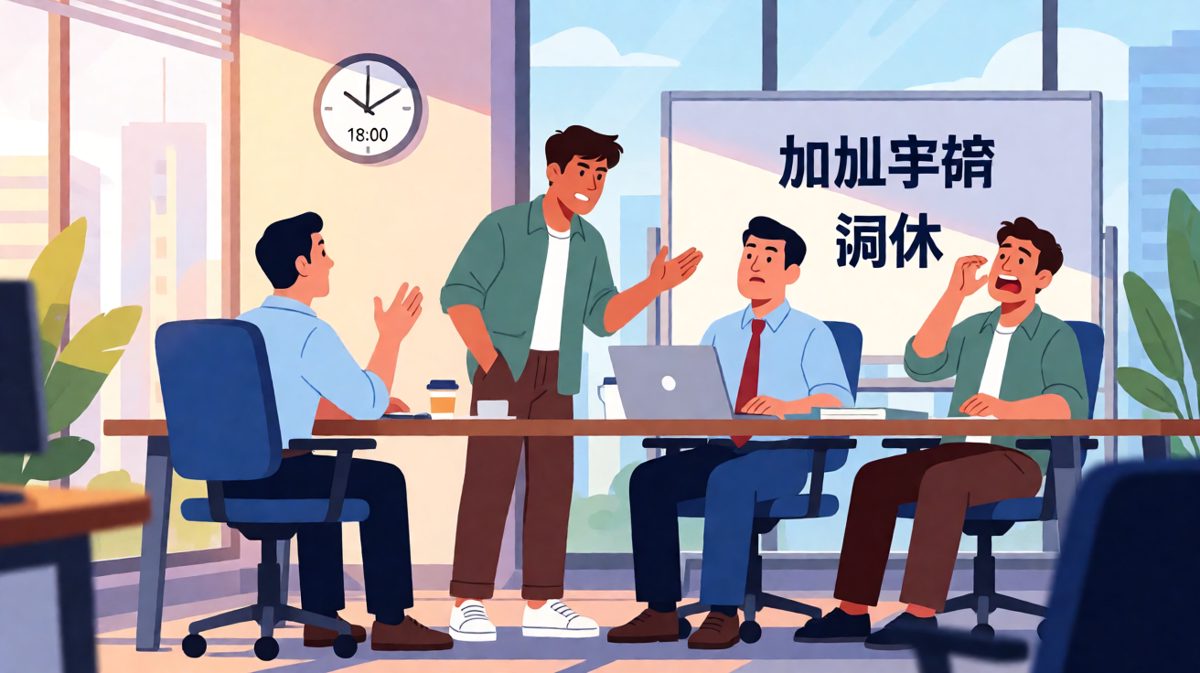 员工：我想申请取消加班费，准时下班就行。老板：（感动）年轻人难得这么清醒——结果第二天全员调休，只有他一个人来了。