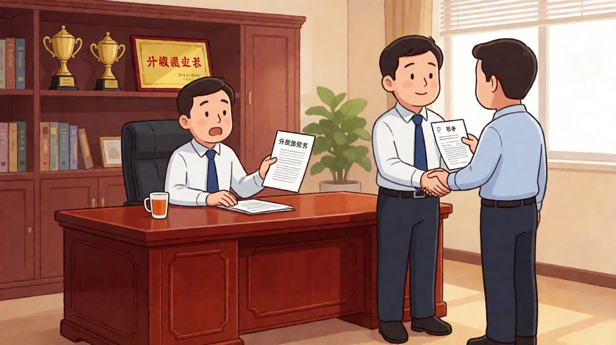员工递上辞职信。老板沉默三秒后说："别走！"员工刚要感动，老板补了一句："你走了谁帮我背锅？"反转：其实老板早就拟好了升职通知。