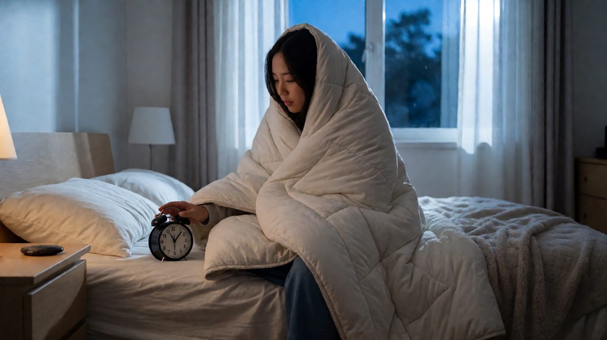 闹钟再次响起，主角选择按掉然后继续睡