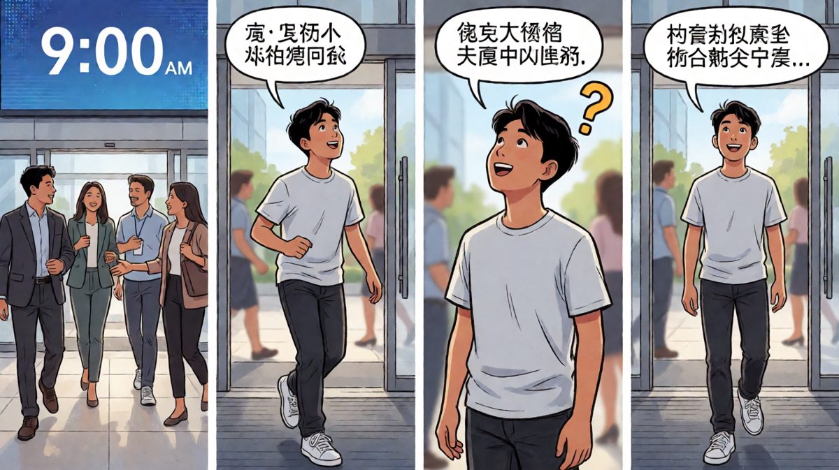 冲到公司才发现大家都还没上班