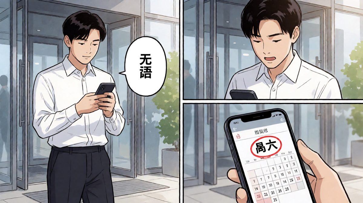 原来今天是周六，白忙活了一场