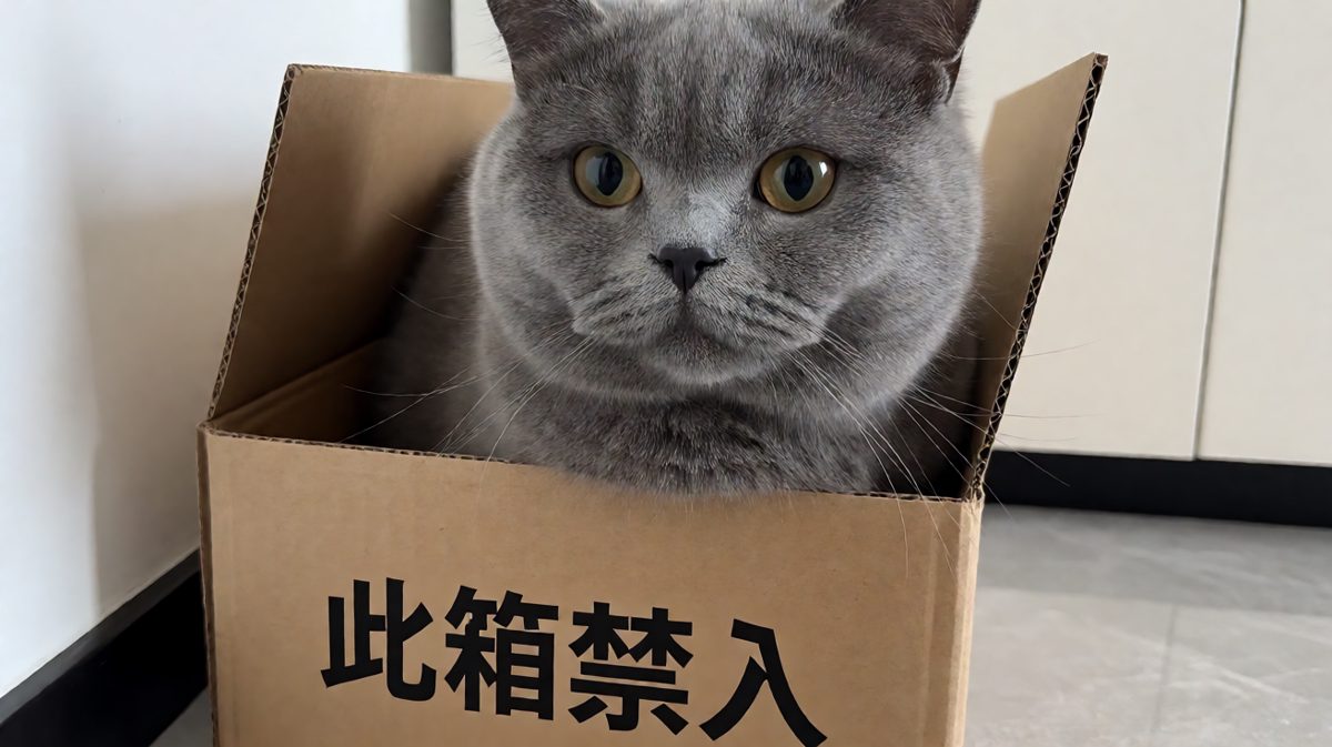 猫：只要我够扁，世界就是方的！