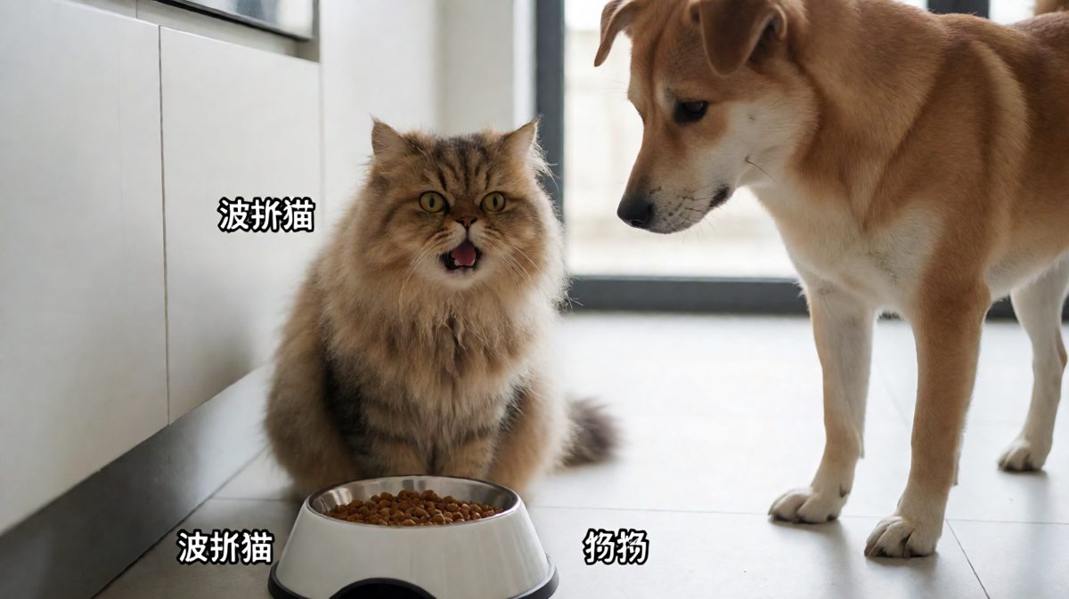 猫主子：饿死本喵了！（其实才吃了一半）