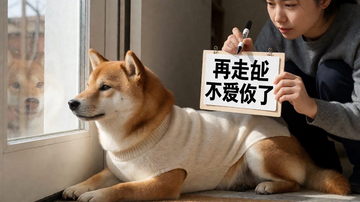 狗狗：你确定要抛弃这么可爱的我吗？