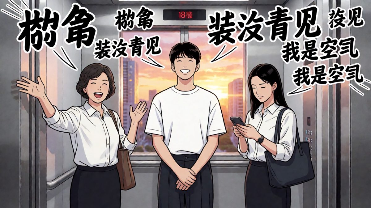电梯相遇：人生巅峰时刻