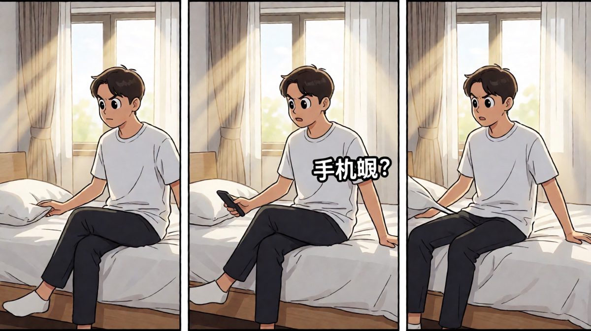 闹钟响了，睁眼第一件事就是摸手机！