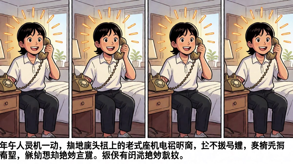 对了！打家里座机，让手机自己响！