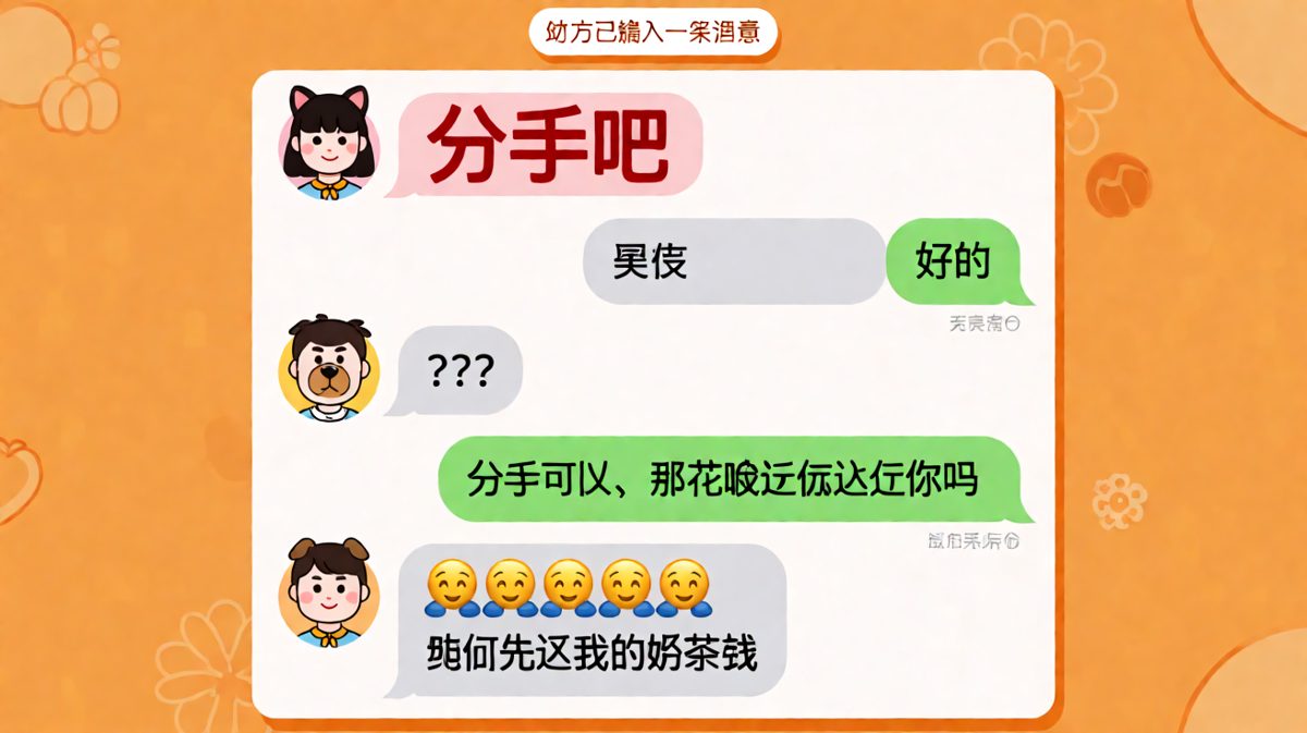 分手这个词，在某些时刻比账单更让人清醒。