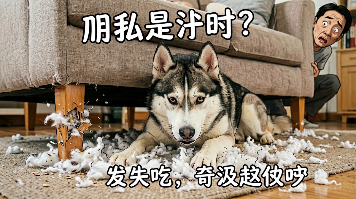狗：别拦我！我知道沙发底下藏了宝藏！