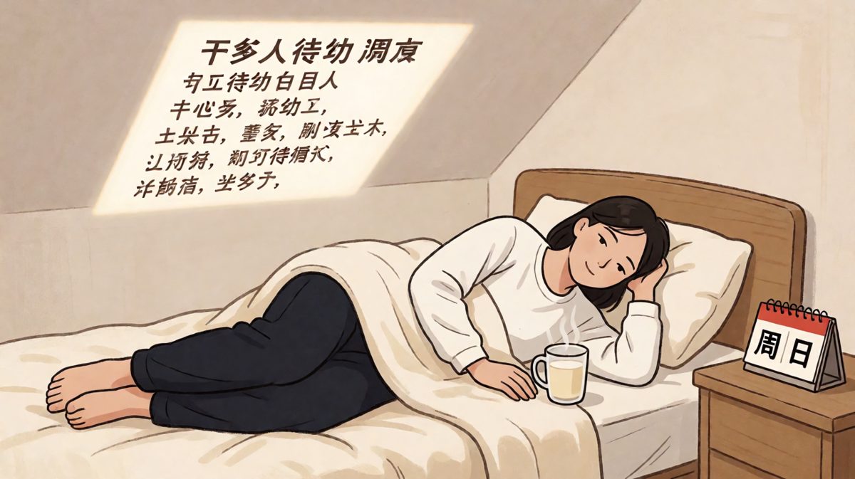周日晚上：明天的我，一定准备好（并不）