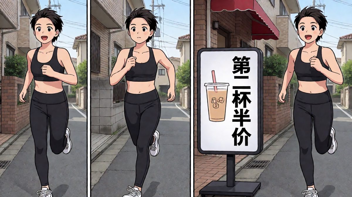 跑步途中被奶茶店广告精准拦截