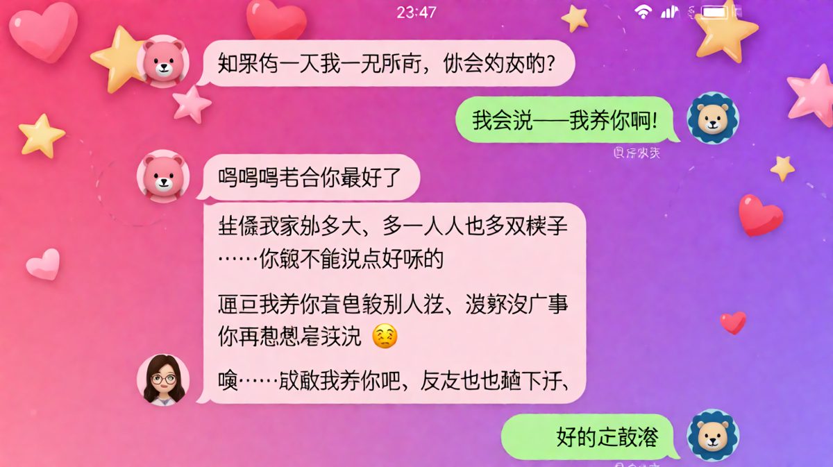 "我养你啊"的正确打开方式
