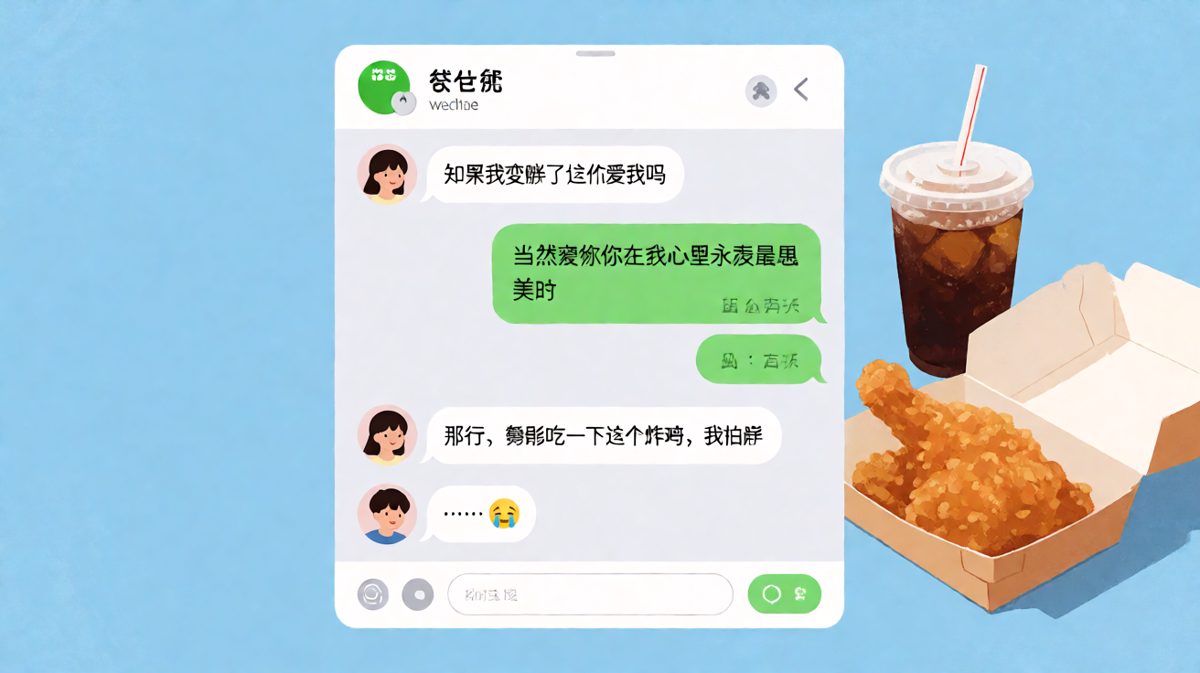 求生欲满分却输给了炸鸡，男朋友的钱包又保住了