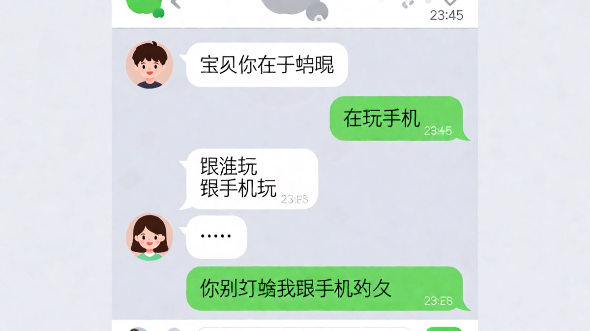 跟手机约会的精准回应