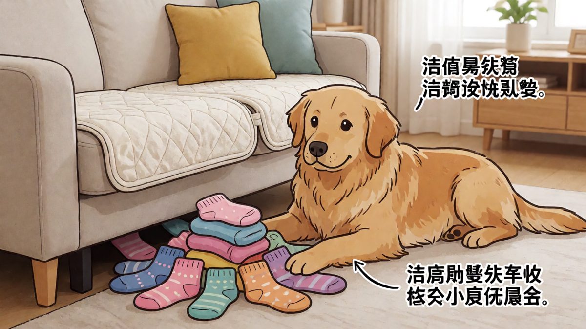 「这些袜子怎么会自己跑进来的？」