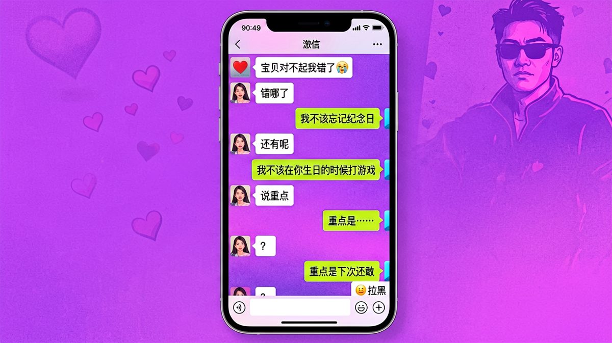 认错态度很端正，下次一定还