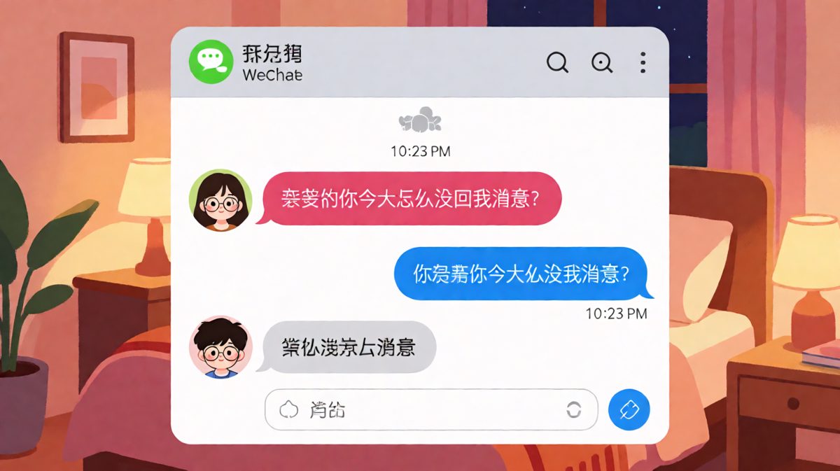 女生等消息等到怀疑人生，男生其实是在打游戏