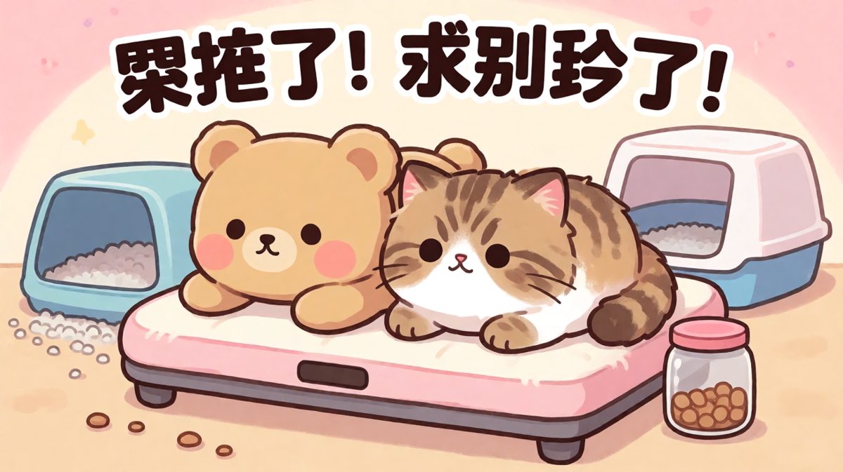 猫狗瘫倒：今天也是努力营业的一天。