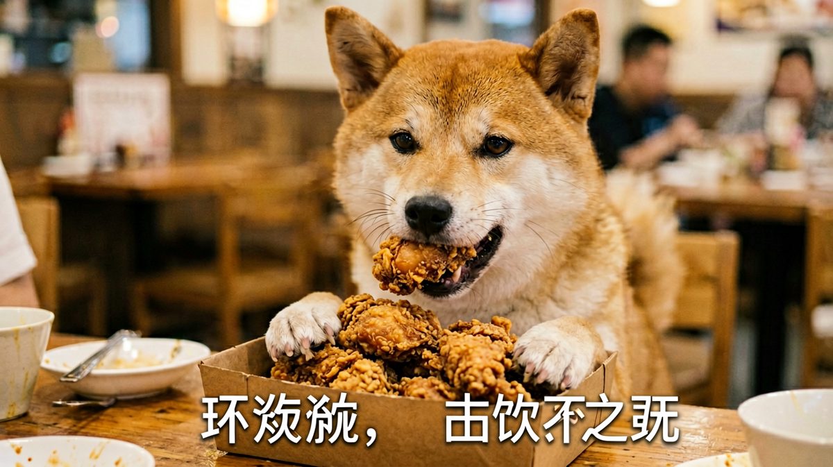 只要我吃得够快，罪恶就追不上我。