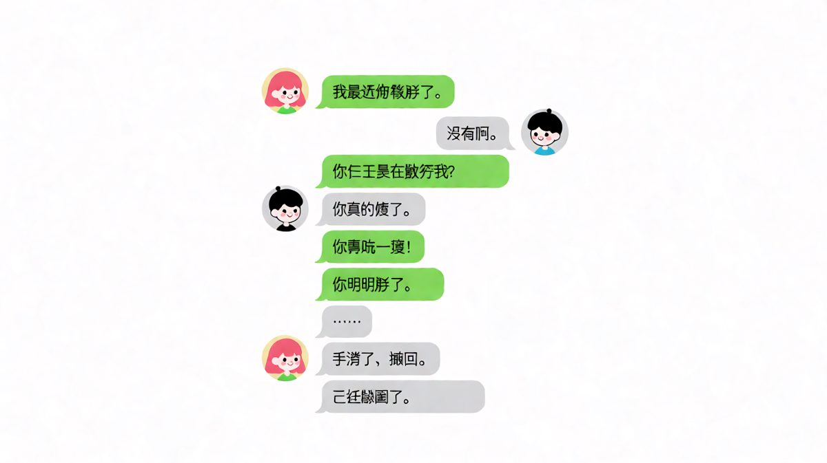 一句「手滑了」彻底激怒女友，截图已成铁证。