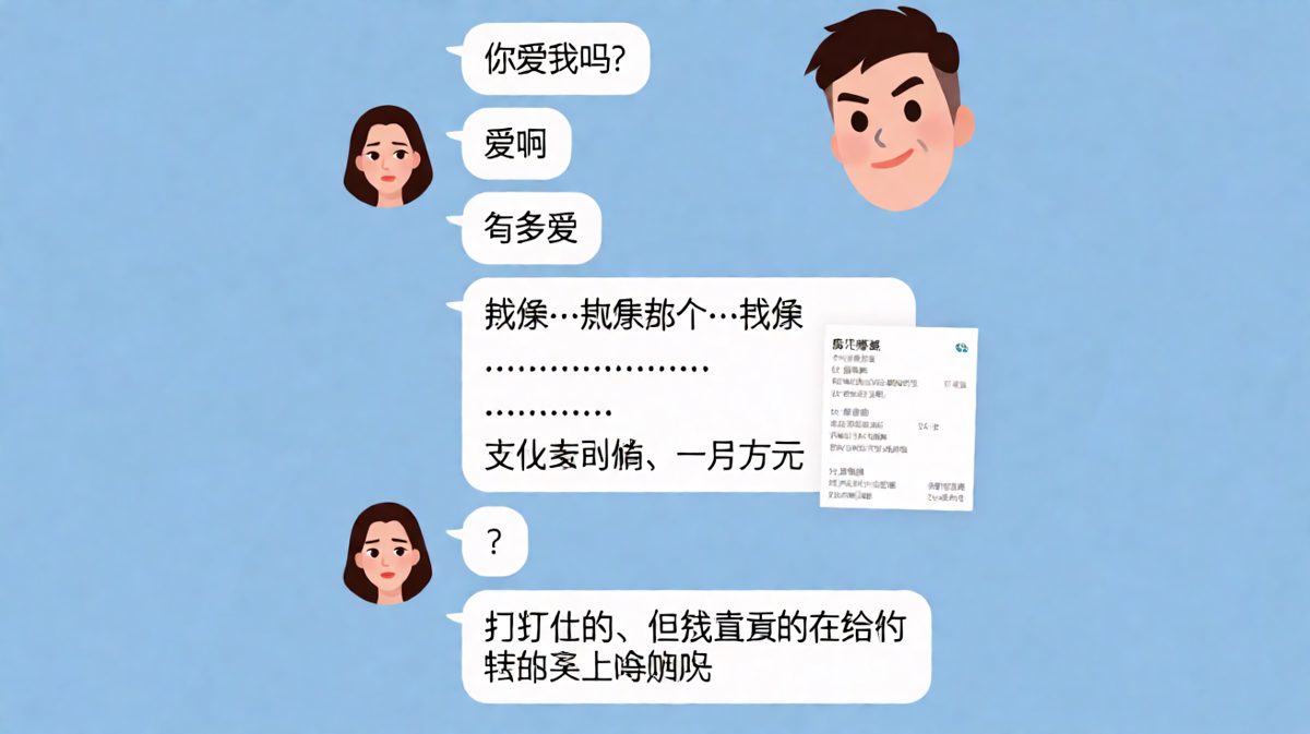 爱的表白最终以讨钱告终，这届男朋友脑洞清奇