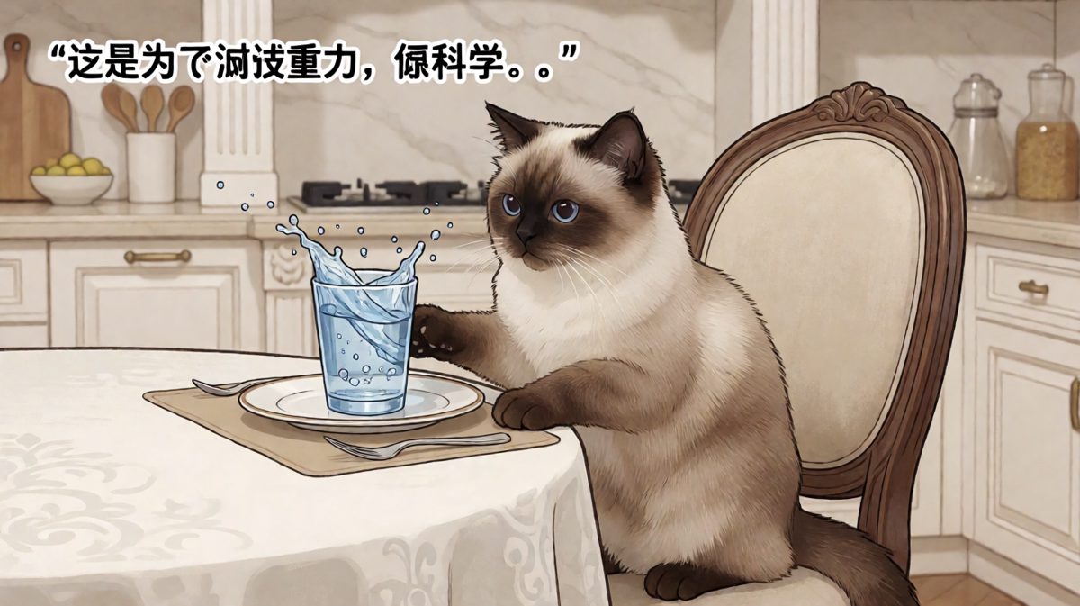 猫：我不是故意的，我只是在帮人类验证物理定律。