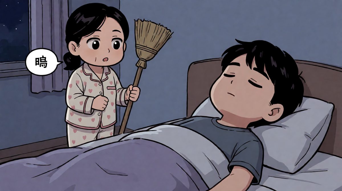 妈妈：你刚才吃了什么？