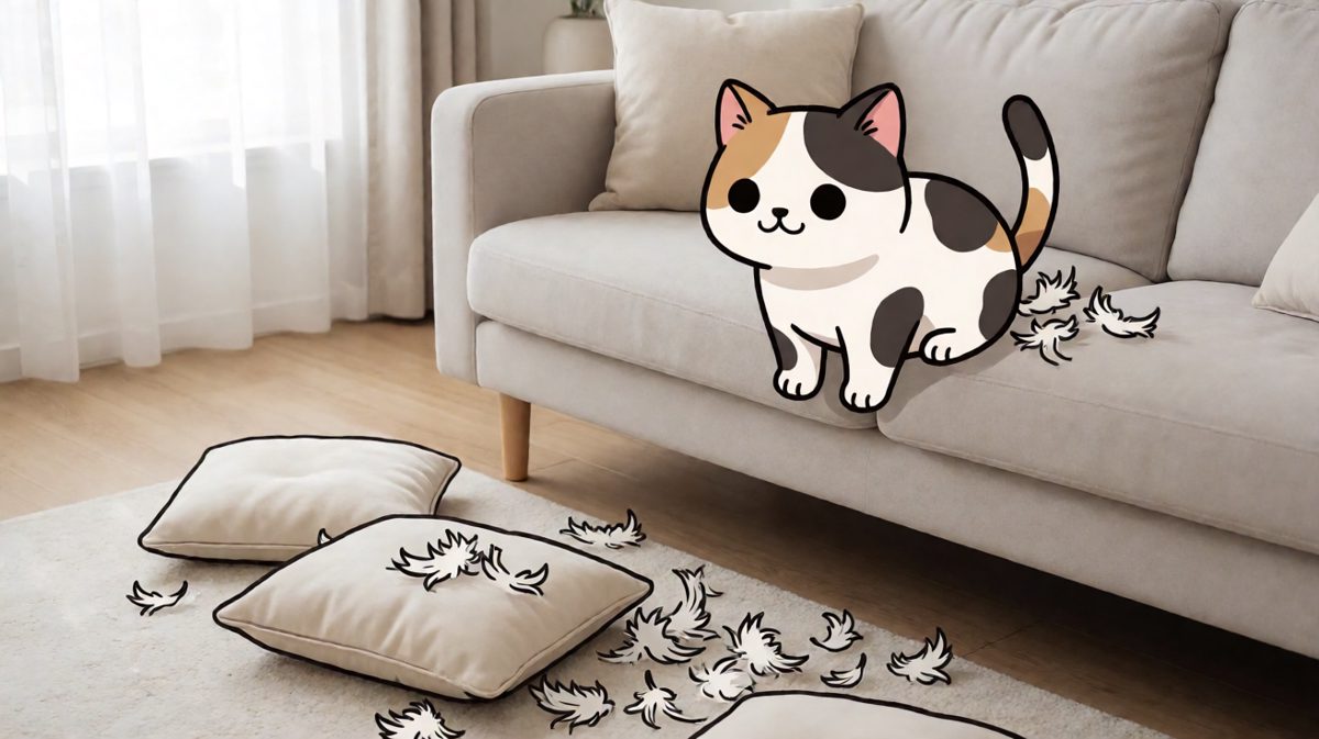 猫咪：沙发先动的手，我只是正当防卫