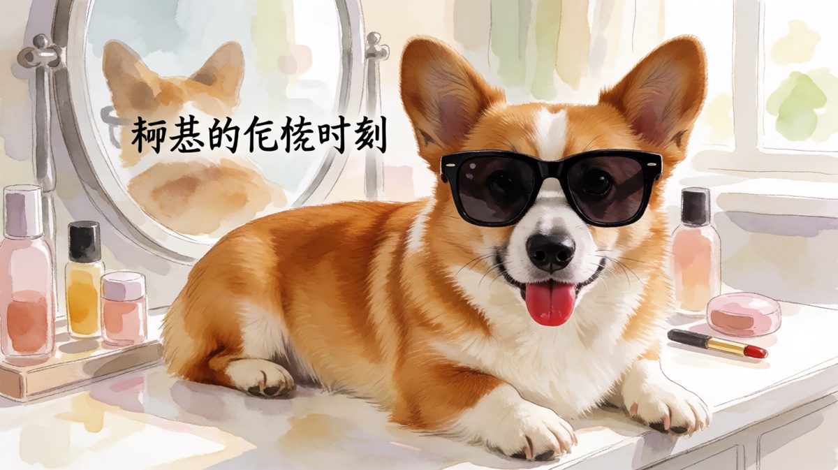 狗狗：今天本汪要化个最酷的眼妆