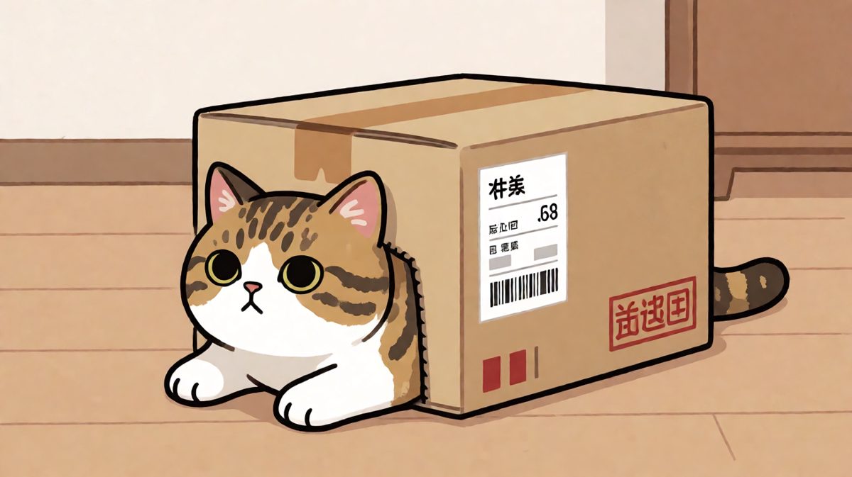 猫咪：是谁说这个箱子适合我的？？？