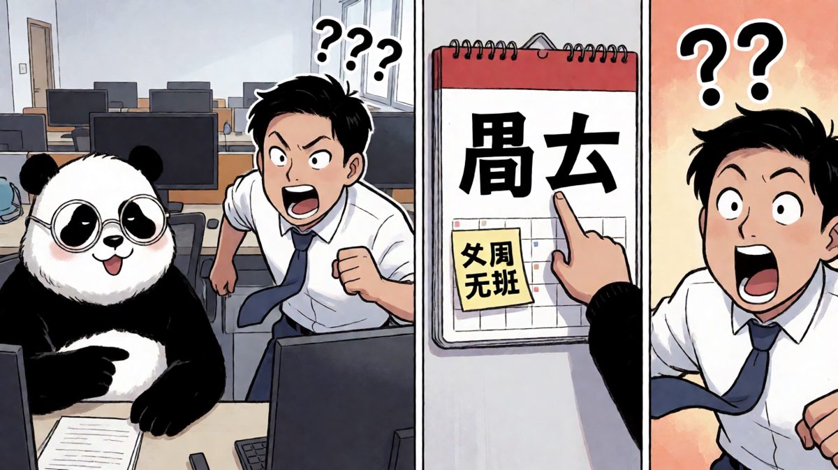 赶到公司发现今天居然是周六
