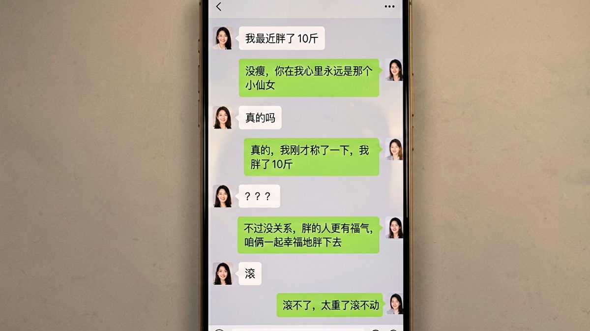 男方自曝也胖了10斤，把浪漫瞬间变成搞笑段子