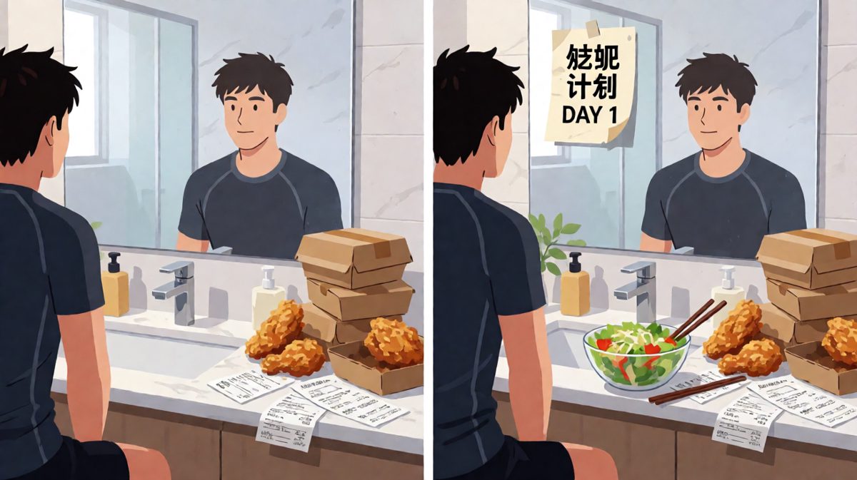 减肥计划第一天，结束于炸鸡和后悔。