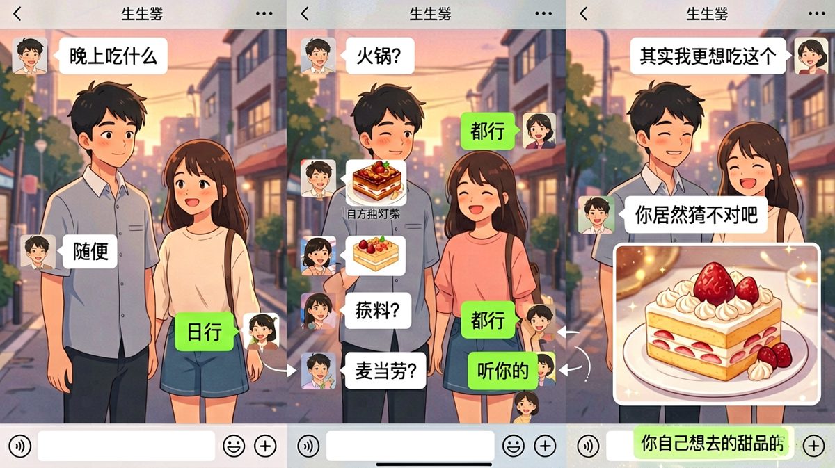 '随便'的终极答案竟是甜品店
