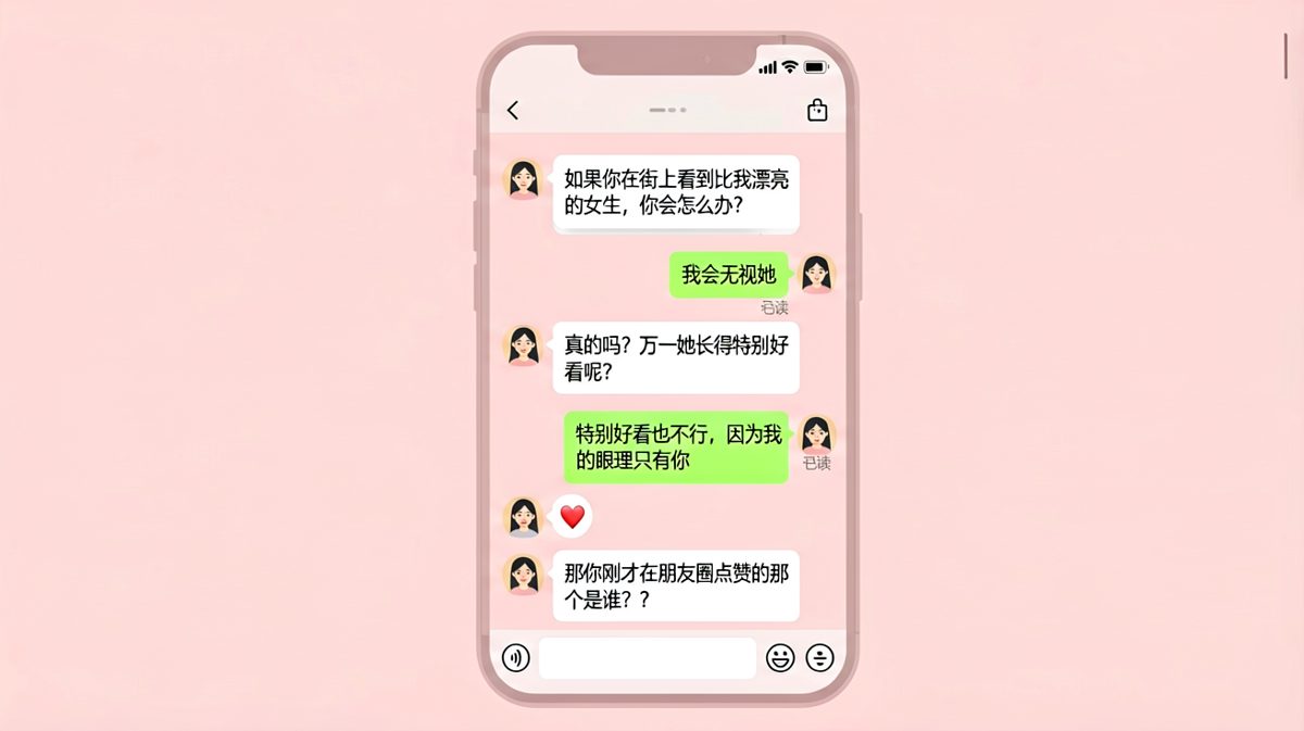 男生表白满分答案，却忘了自己刚给别的女生朋友圈点了赞