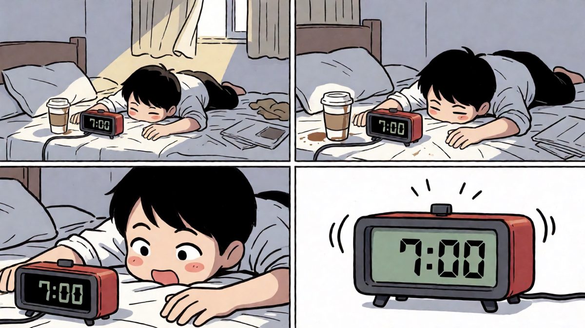 闹钟响了，但我不想起来……