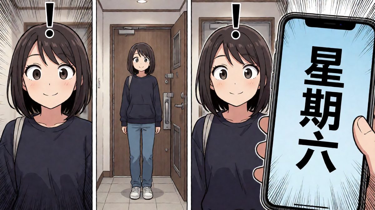 抬头一看手机，今天居然是周六