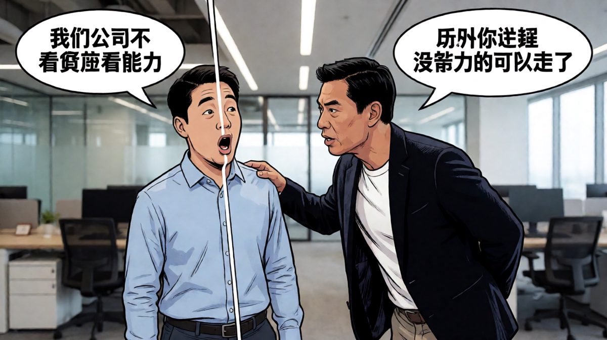 老板说公司不看资历看能力，员工：所以我是没能力的那个？