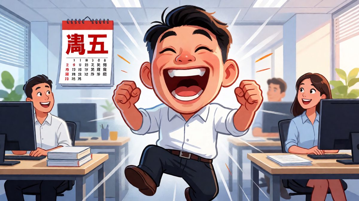 发现是周五那一刻的快乐