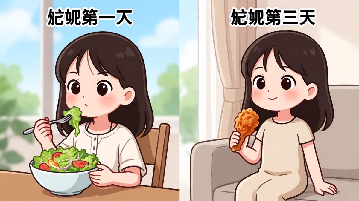 减肥路上的真实写照