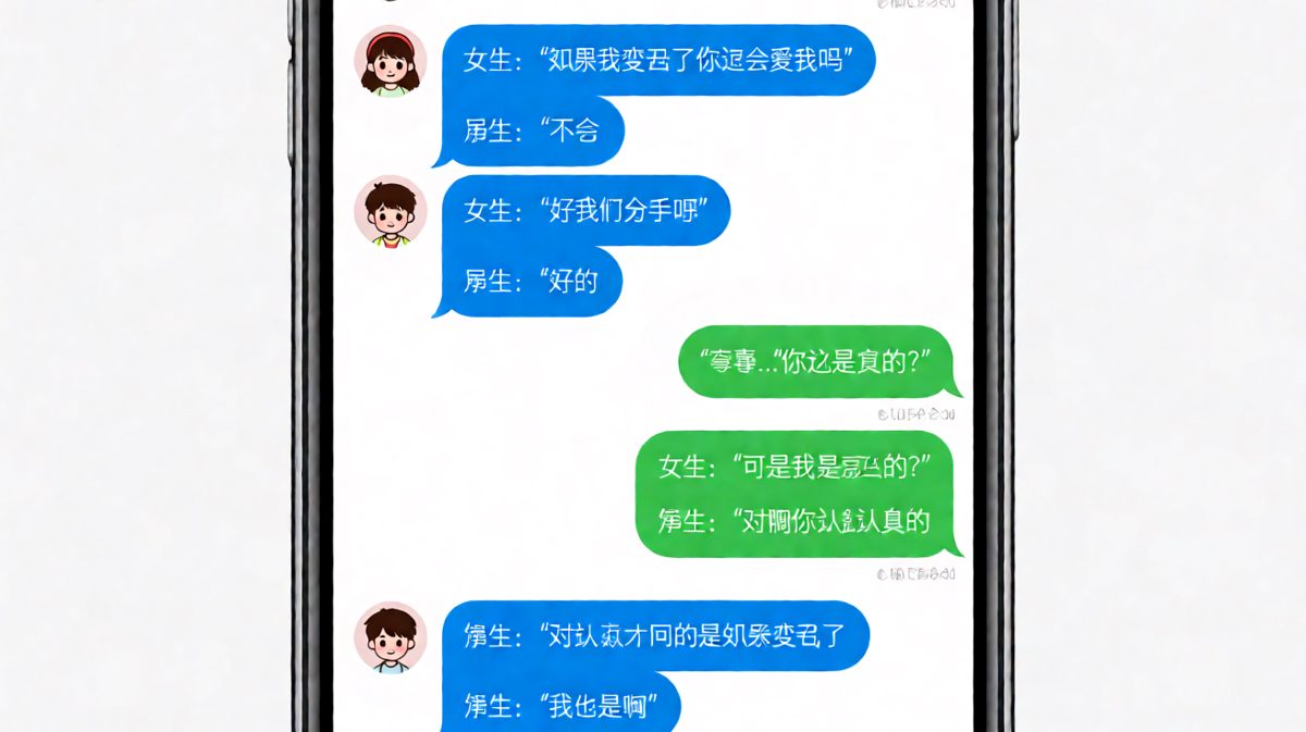 认真测试认真回答，直接导致感情终结