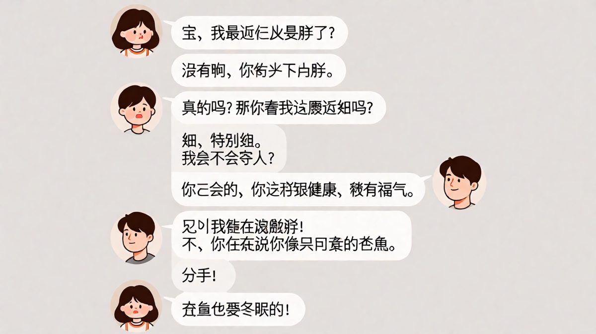 送命题现场，男生用仓鼠比喻把自己送走