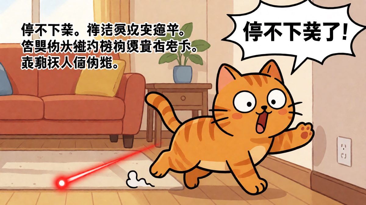 激光笔才是终极BOSS，猫：我刹不住车了！