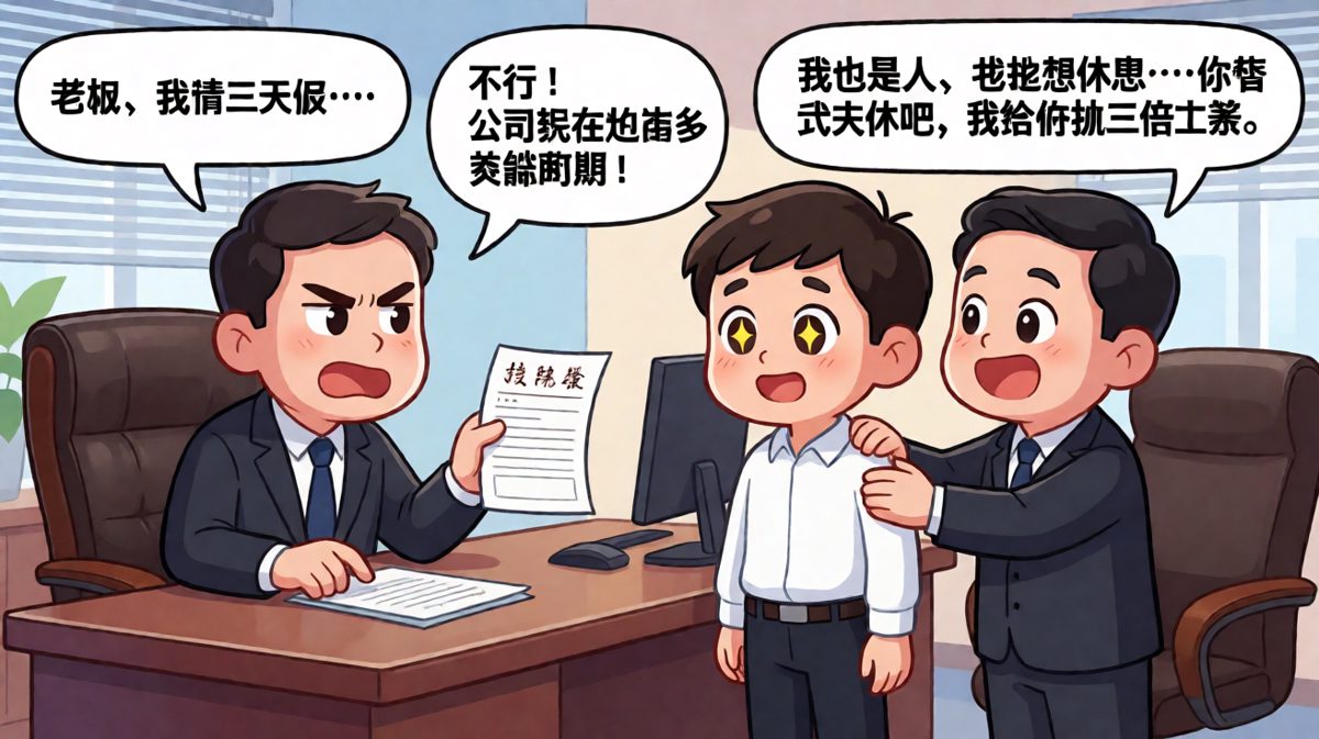 请假被拒后竟意外帮老板实现了愿望