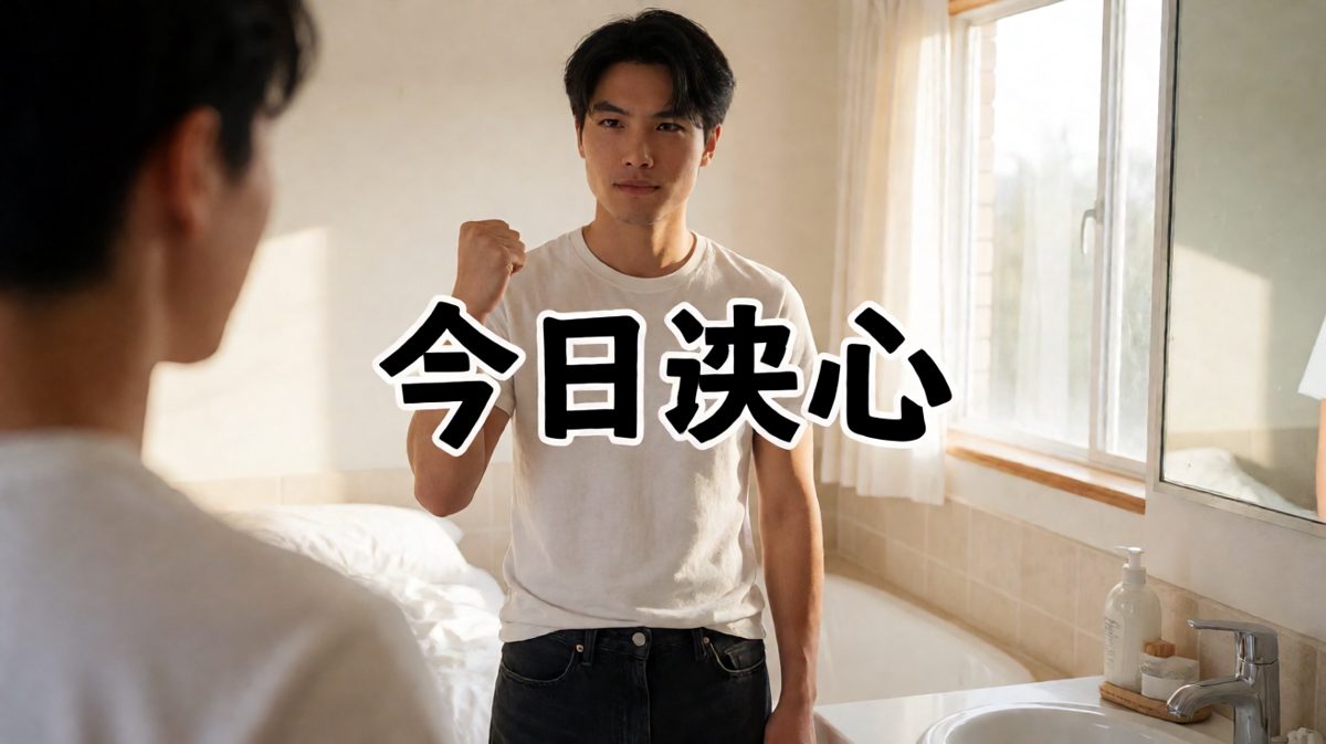 清晨对镜宣誓：今天一定减肥！