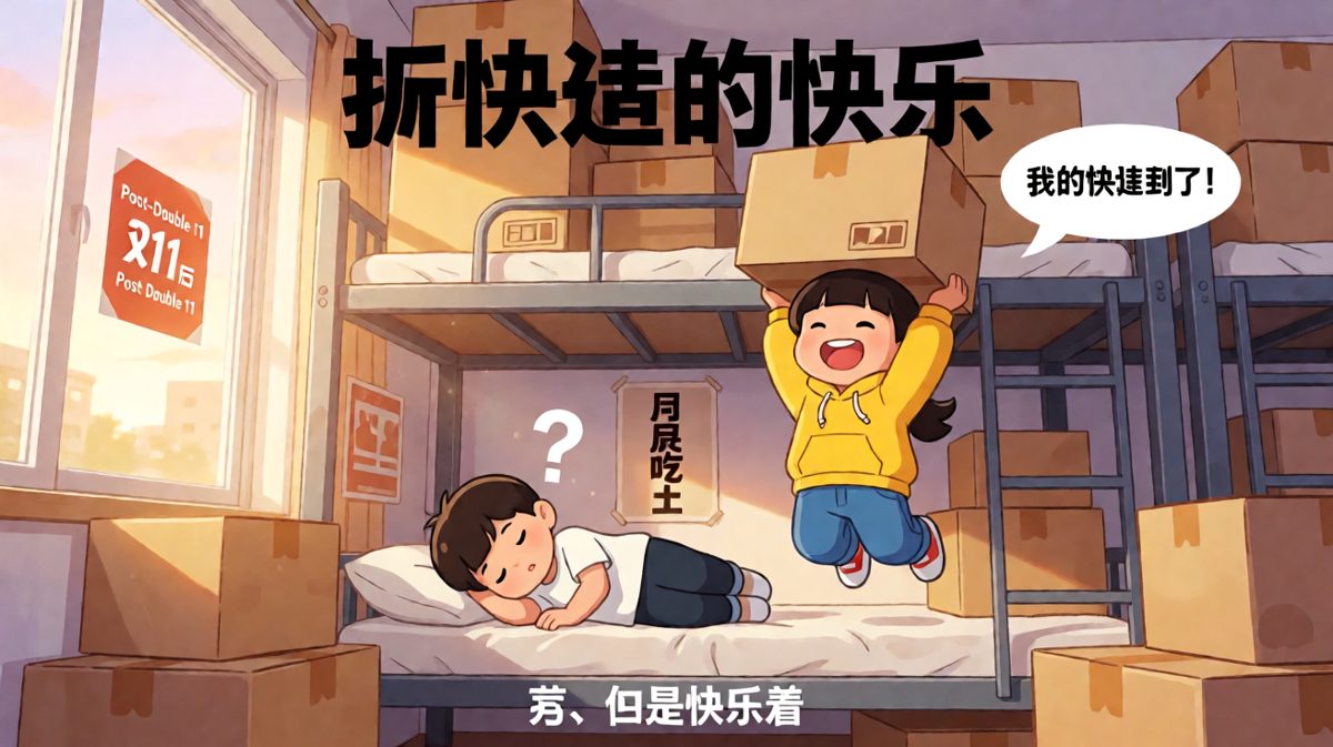快递一到，贫穷暂时离我而去