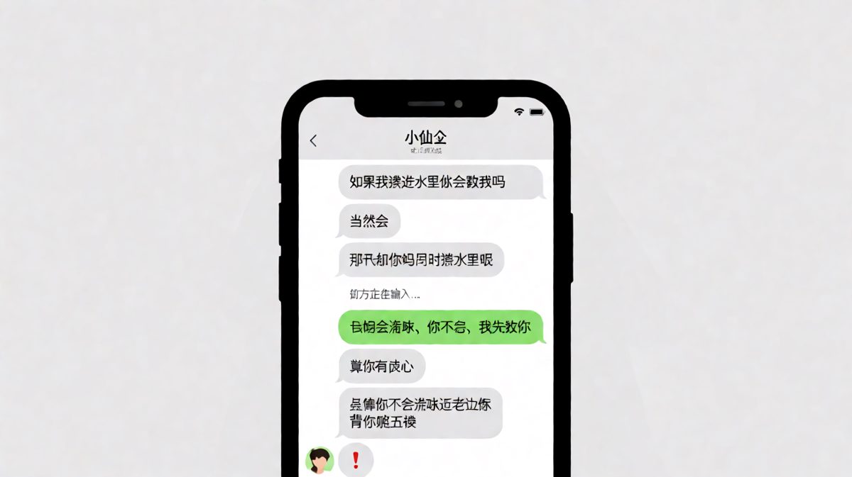 送命题变送分题，男生一个转折让女生直接删消息